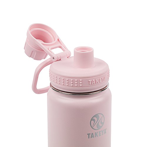 Takeya Actives Water Bottle with Spout Lid, 18 oz, Midnight Blue W579