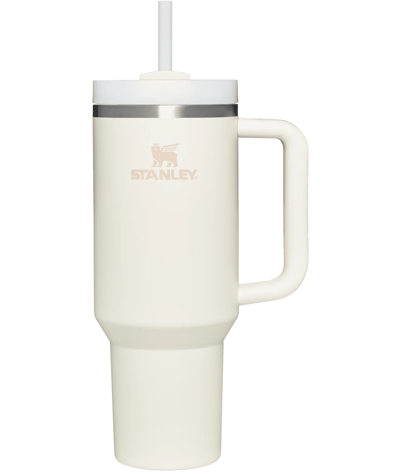 Stanley Quencher H2.0 FlowState Stainless Steel Vacuum Insulated Tumbler, 40 oz, Cream