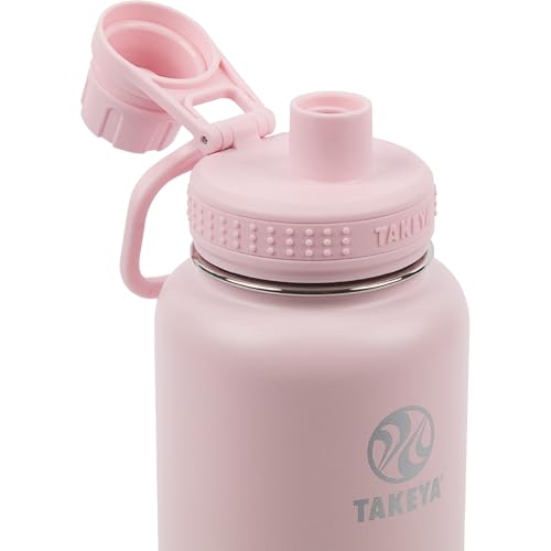 Takeya Actives Water Bottle with Spout Lid, 18 oz, Midnight Blue W579