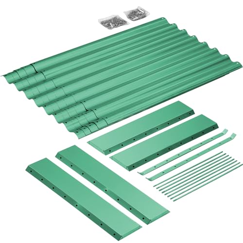 Land Guard 8×4×2 ft Galvanized Raised Garden Bed Kit for Vegetables D685