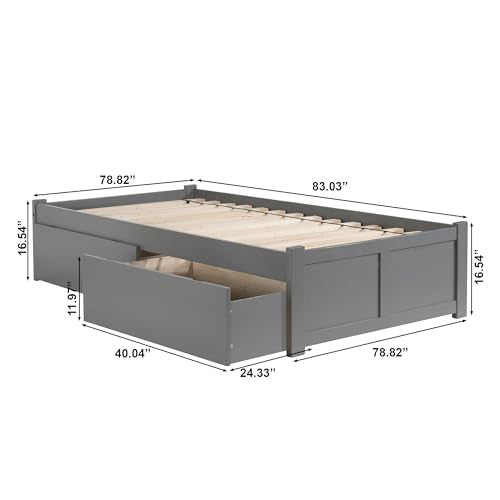 AFI Concord Platform Bed with Storage Drawers J78151