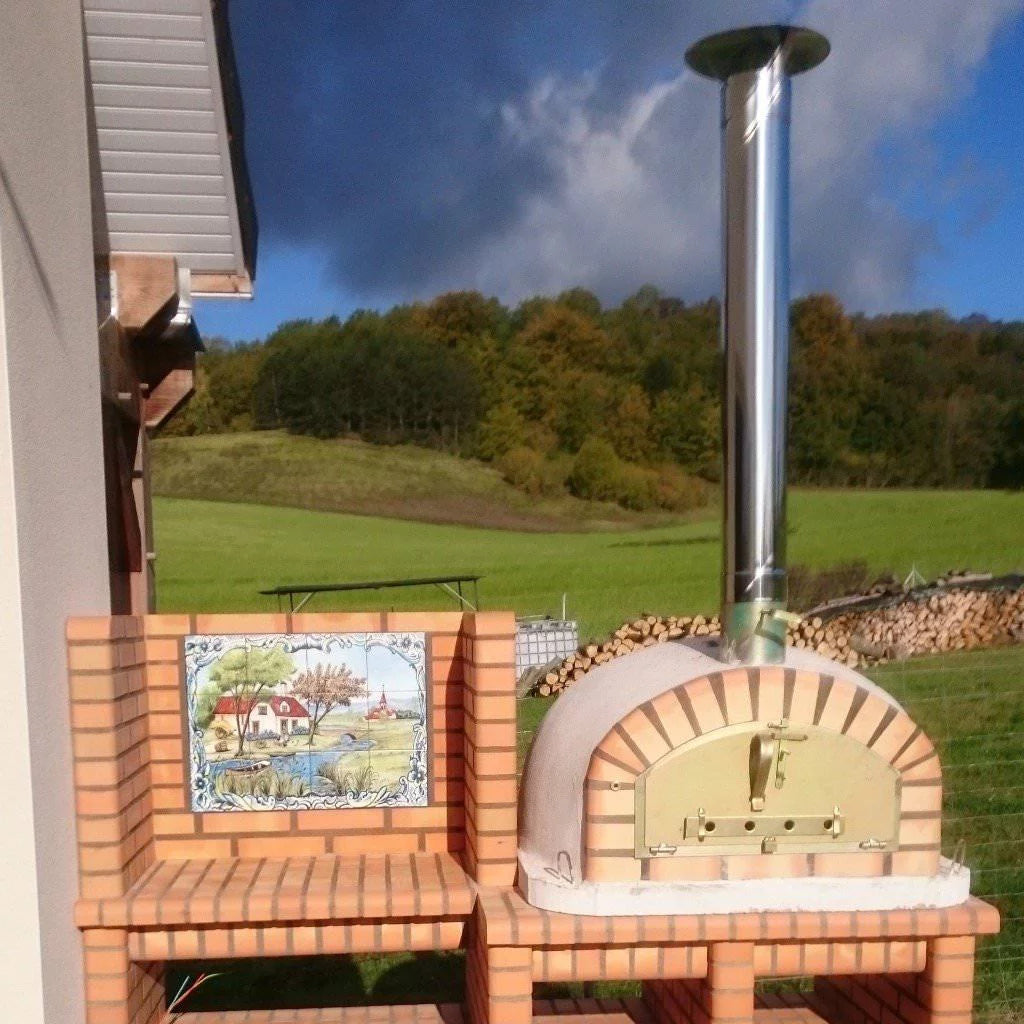 Outdoor Wood Fired Brick Pizza Oven A84841