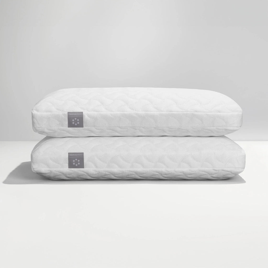 Tempur-Pedic Cloud Memory Foam Bed Pillow for Side and Back Sleepers, Queen, 2 Pack