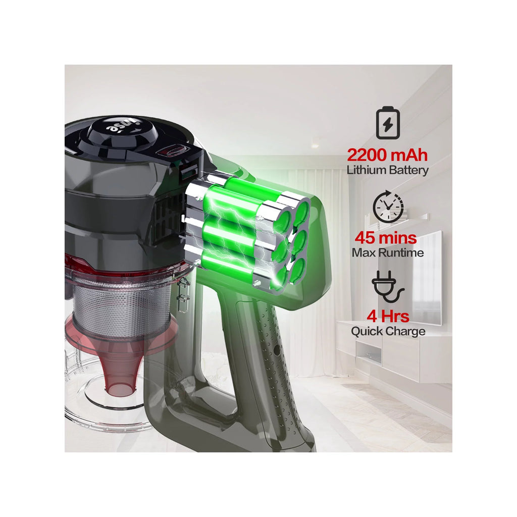 INSE Cordless Vacuum Cleaner, 6-in-1 Rechargeable Stick Vacuum for Home C315