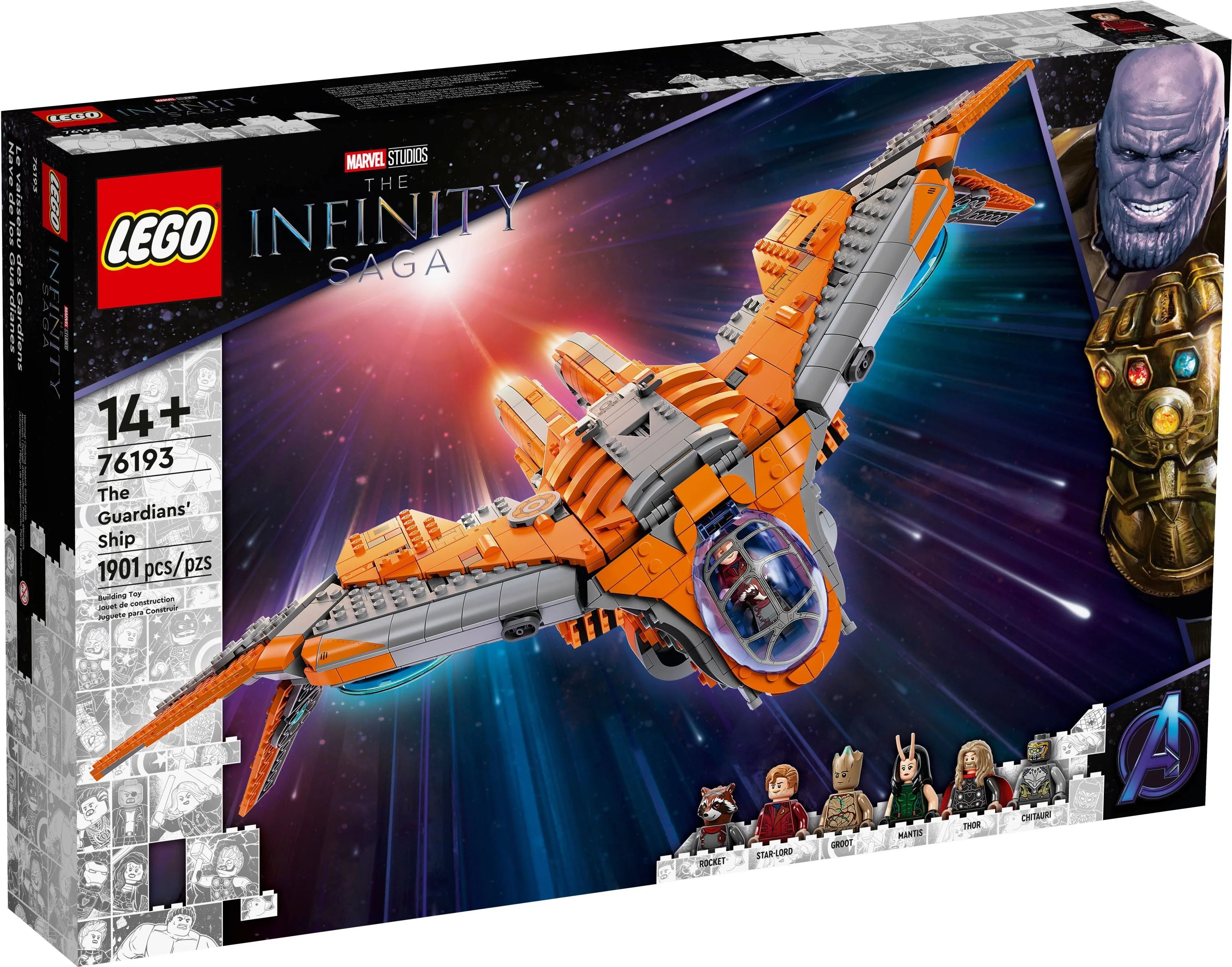 LEGO Marvel The Guardians' Ship 76193 Building Toy A9962