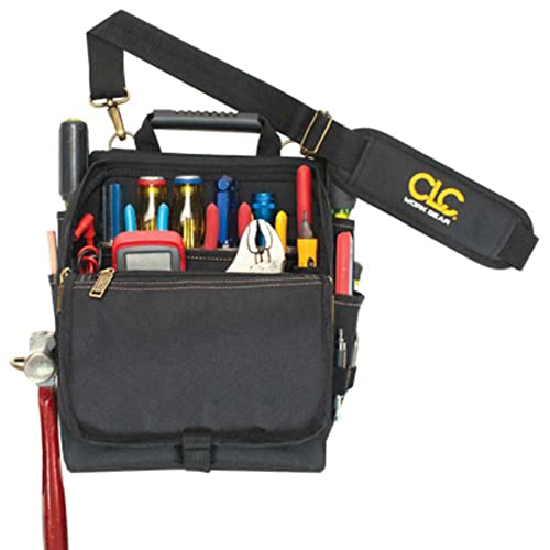 CLC Custom Leathercraft 1509 Zippered Electricians Tool Pouch, 21 Pocket, Black O688081