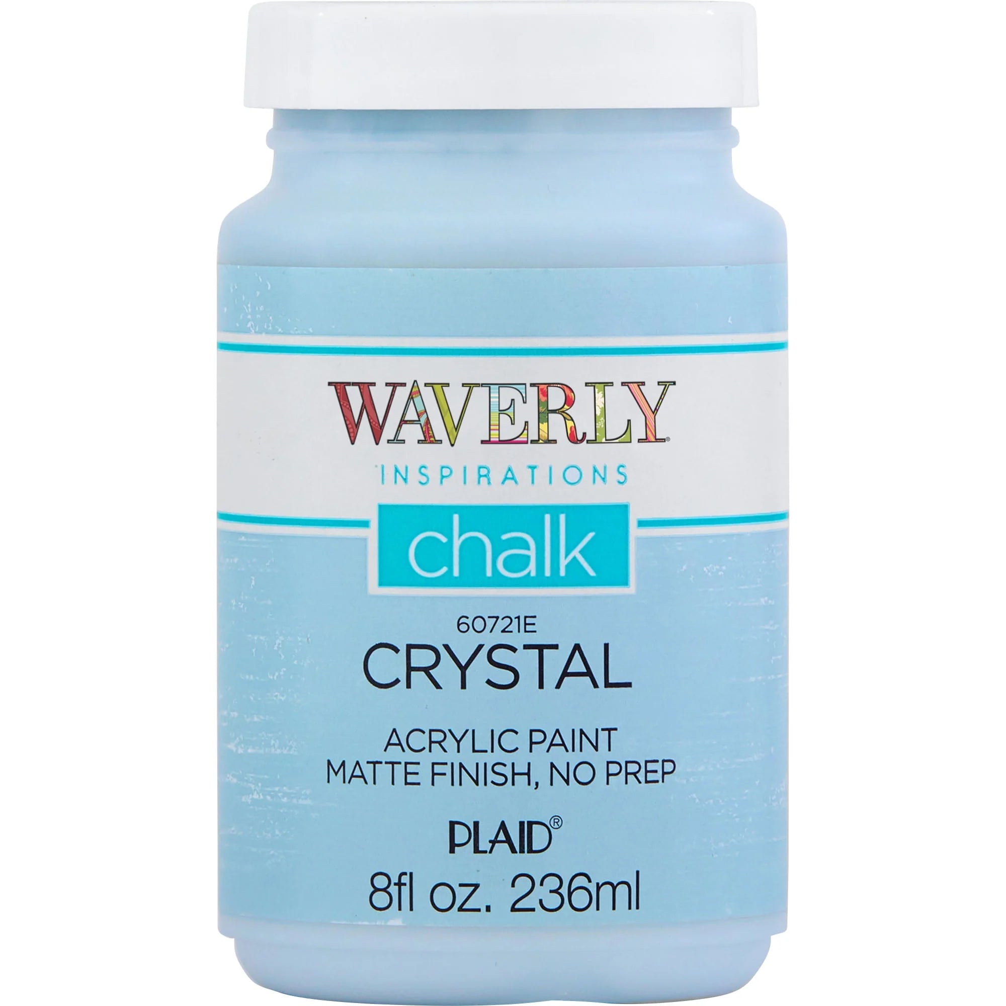 Waverly Inspirations Chalk Paint, Ultra Matte, White, 8 fl oz N9170