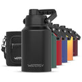 128oz Insulated Stainless Steel Water Bottle with Handle, Black W803