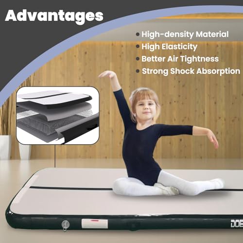 DOBESTS Inflatable Gymnastics Tumbling Mat with Pump G20525