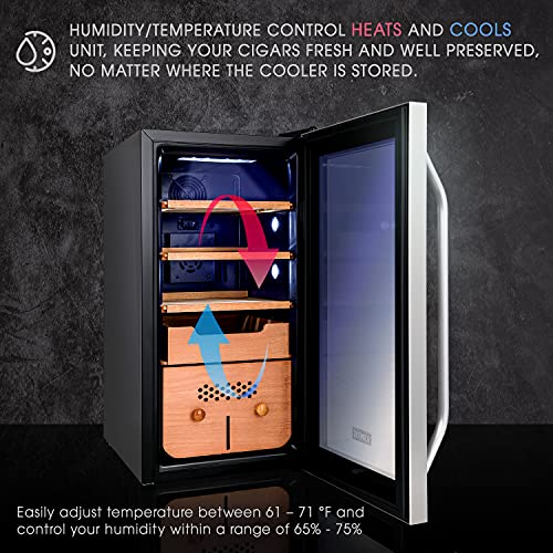 SCHMÉCKÉ 250 Cigar Cooler Humidor with Cooling, Heating & Humidity Control N533588