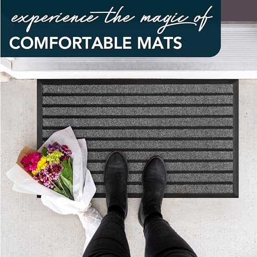 ubdyo Extra Durable Door Mat Non-Slip Outdoor Entrance 30" x 17" Bright Brown W5648