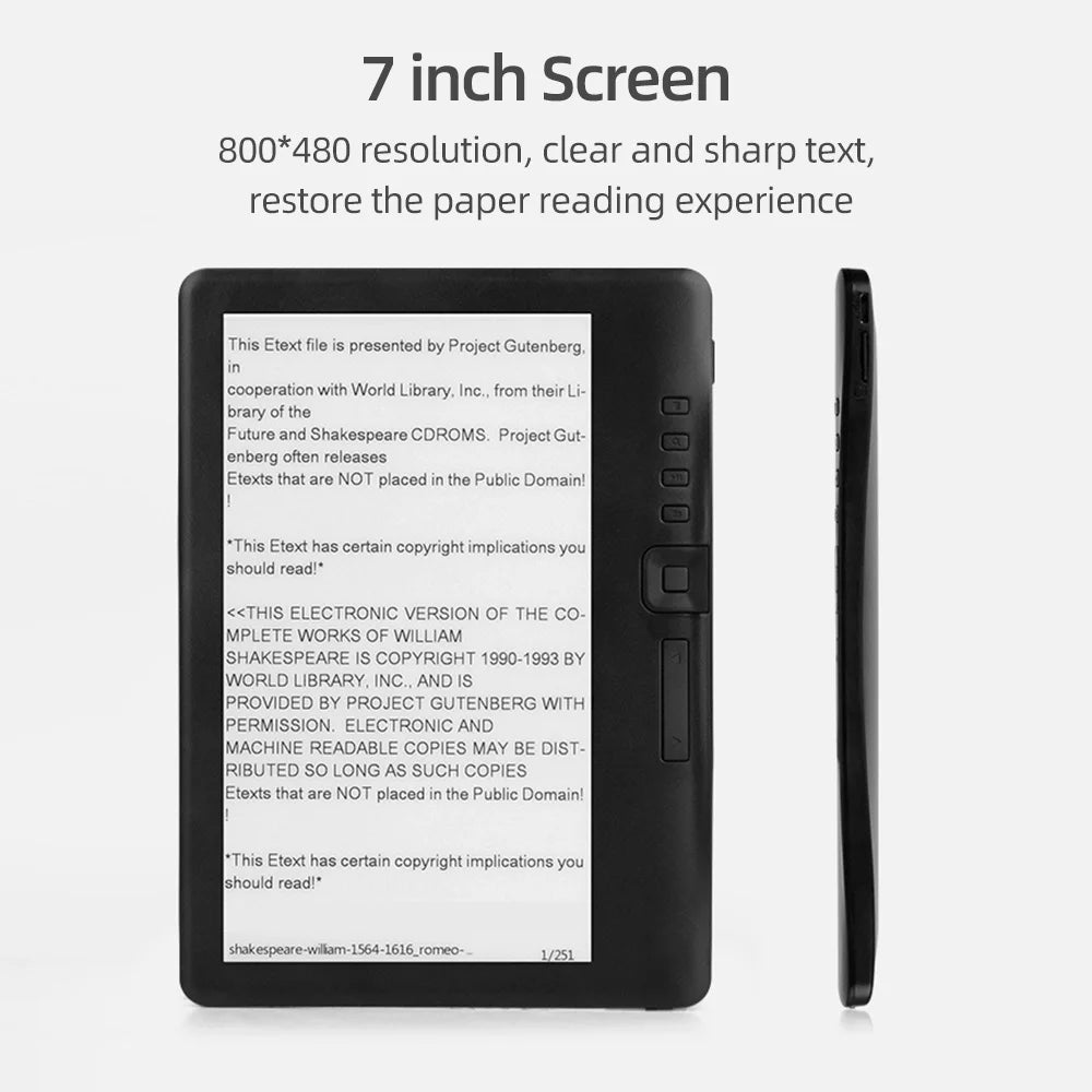 Radirus E-book Reader 7 inch, 8GB Memory C27890
