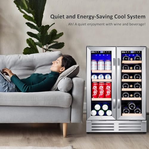 Electric Humidor Cabinet 35L with Digital LED Screen and Humidity Control C6096
