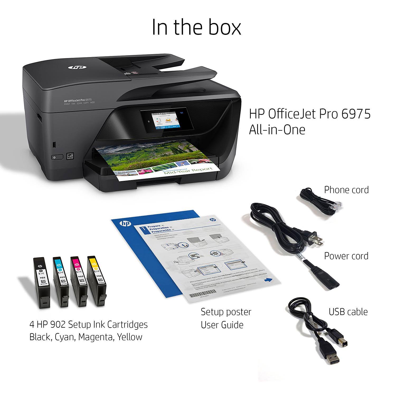 HP Officejet Pro 6975 All-in-One Color Inkjet Printer S442