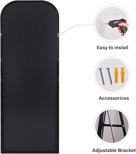 HARRITPURE 57"x20" Full Length Mirror with Aluminum Frame, Gold A38098