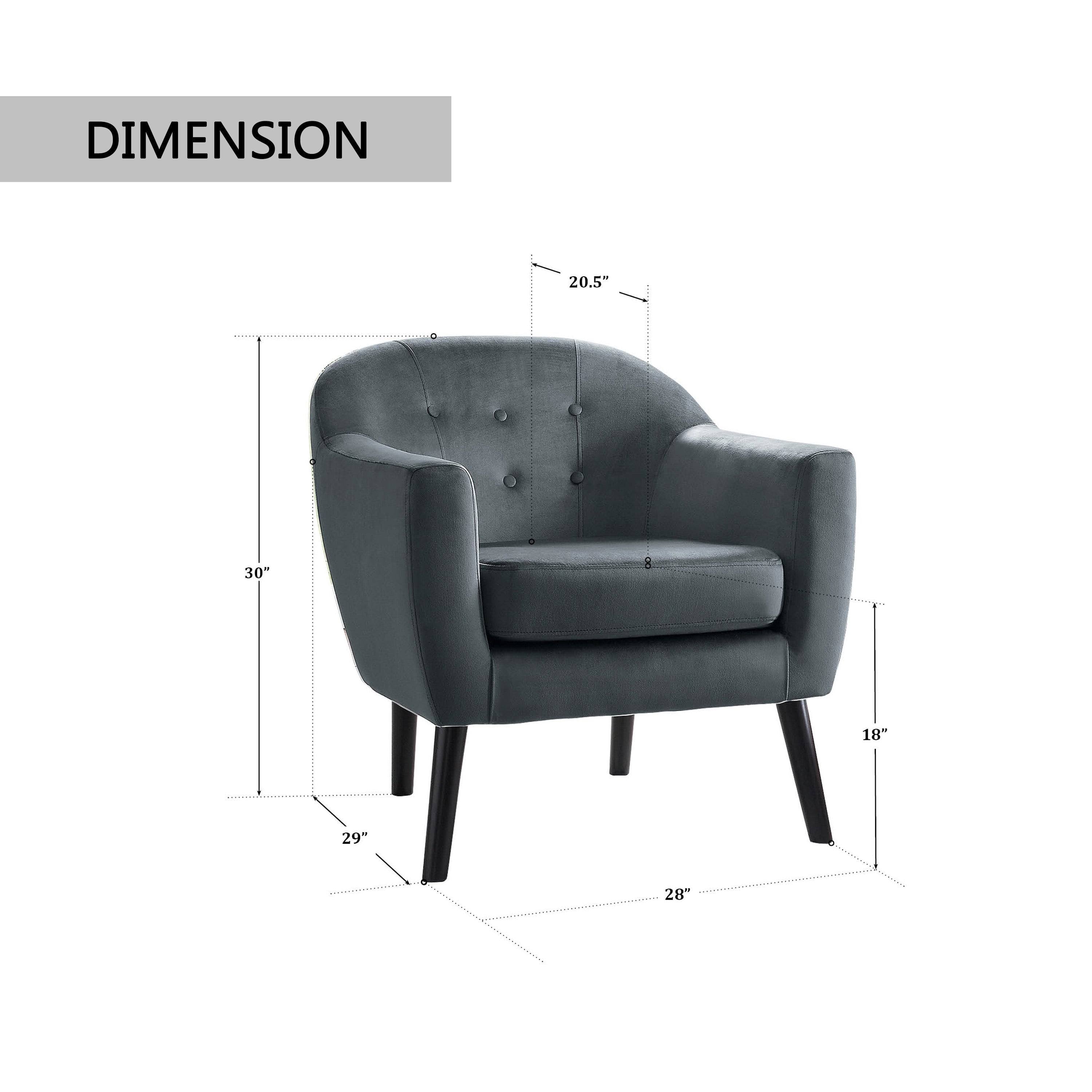 Porter Accent Chair Grey F8865