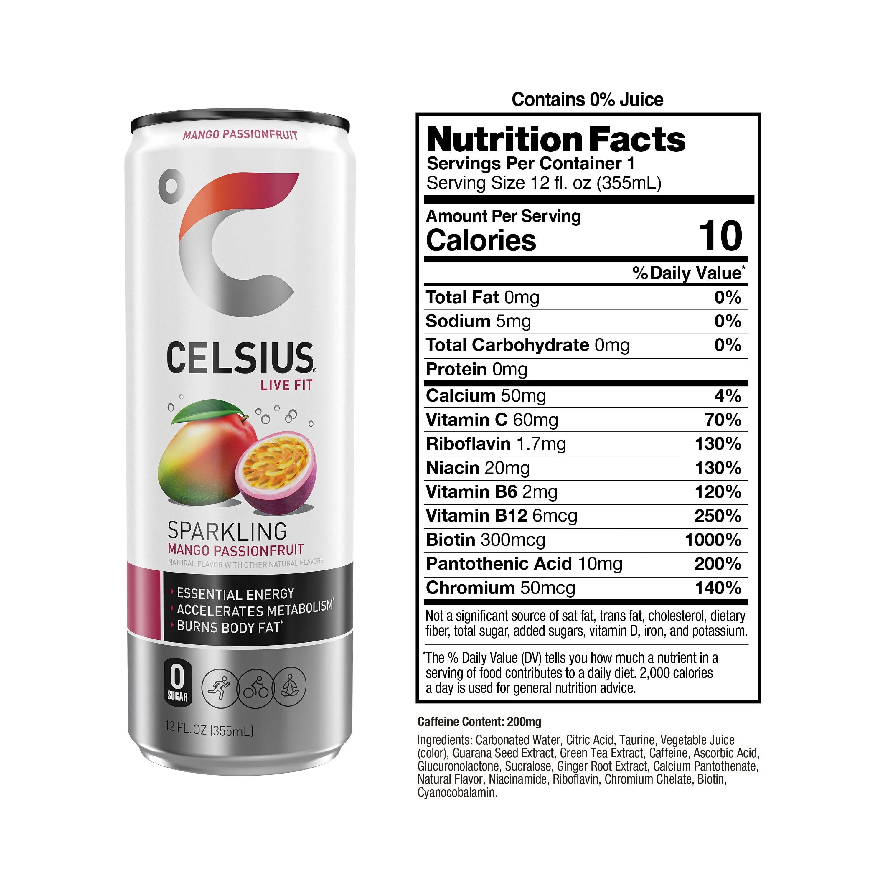 CELSIUS Sparkling Space Variety Pack, Functional Energy Drink, 12 fl oz, 12-Pack T823