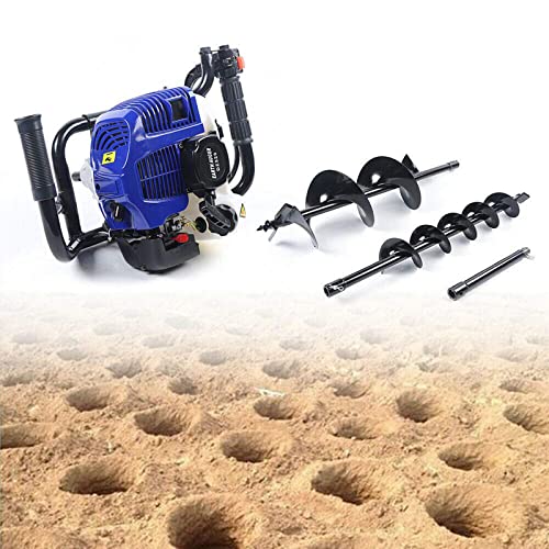 DYRABREST 52cc Gas Powered Earth Auger Post Hole Digger with 4/6/8 inch Bits K1897