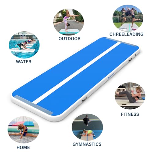 AKSPORT Gymnastics Air Mat Tumble Track with Air Pump A7907