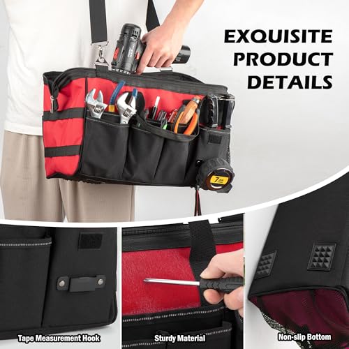 Heavy Duty 15 Inch Portable Tool Bag with Adjustable Shoulder Strap P216208