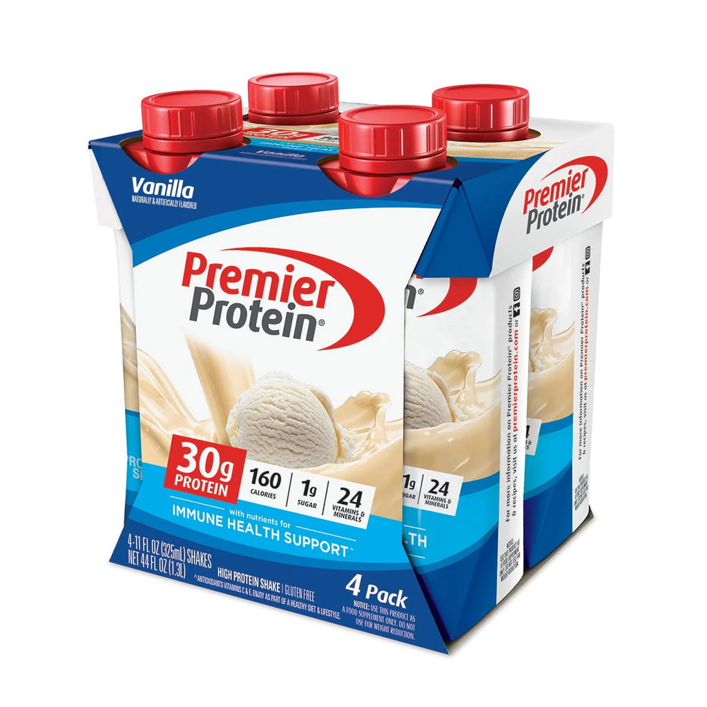 Premier Protein Shake, Vanilla, 30g Protein, 11 fl oz, 4 Ct