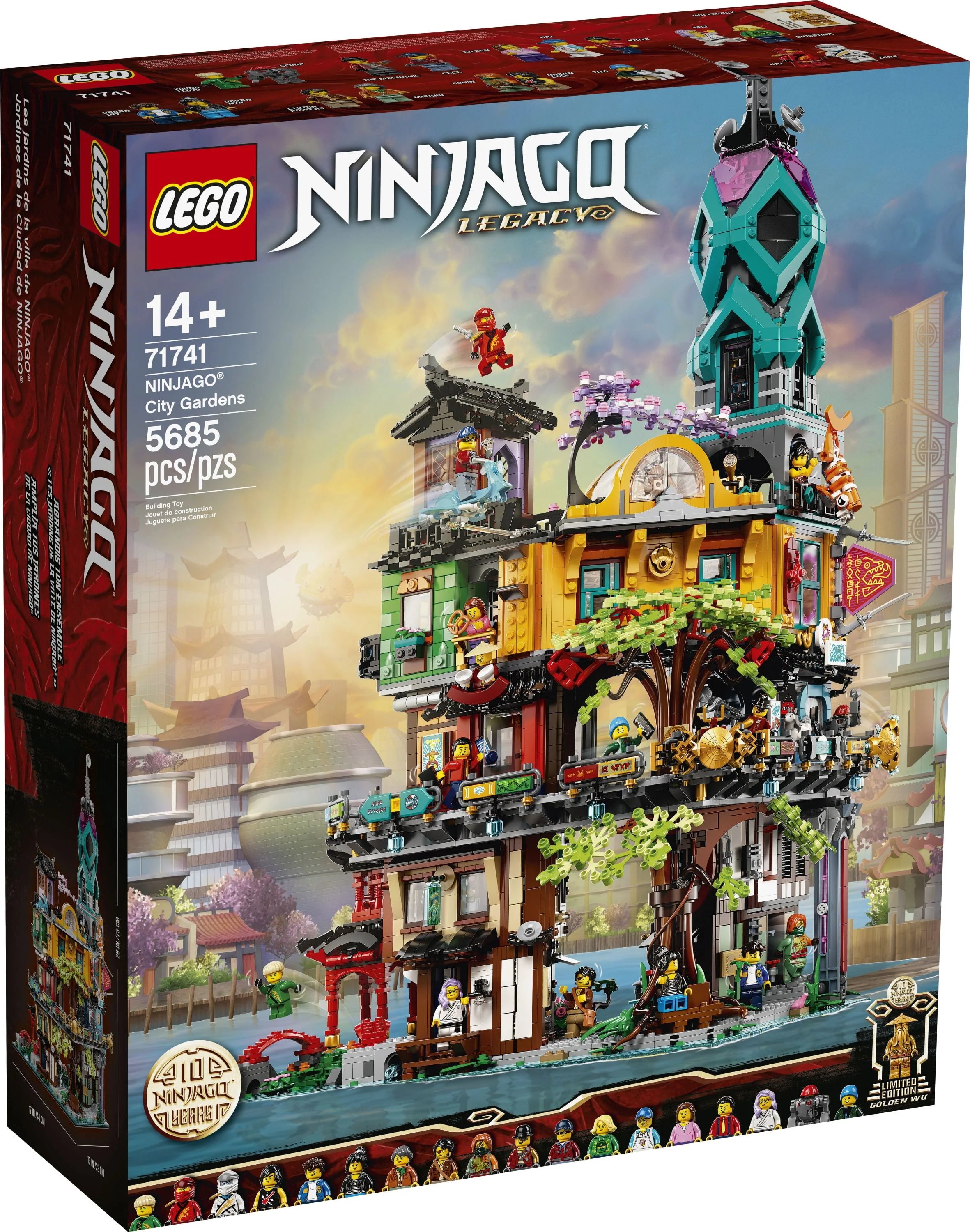 LEGO NINJAGO City Gardens 71741 Building Toy, 5,685 Pieces C221