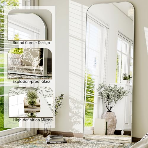 HARRITPURE 57"x20" Full Length Mirror with Aluminum Frame, Gold A38098