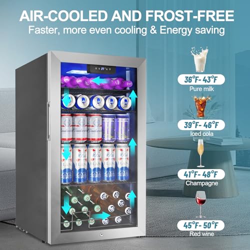 Electric Humidor Cabinet 35L with Digital LED Screen and Humidity Control C6096
