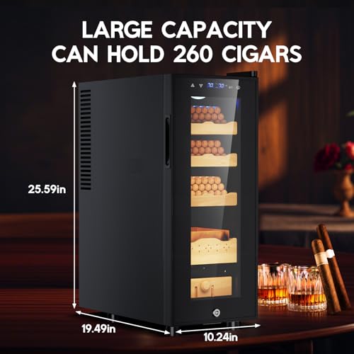 Tylza 35L Cigar Humidor Cabinet with Humidity & Temperature Control X6960