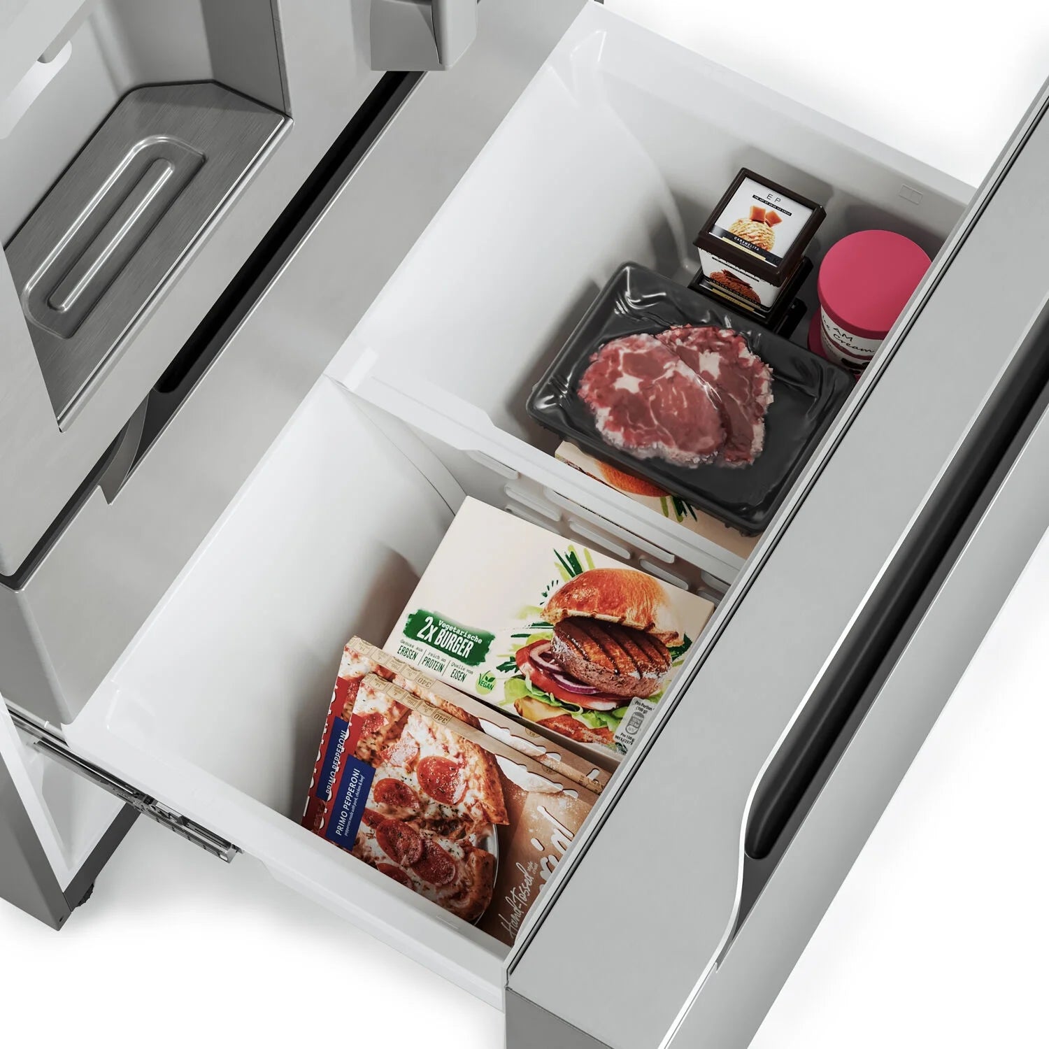 Midea 21.6 Cu. Ft. French Door Refrigerator, Stainless Steel W10647