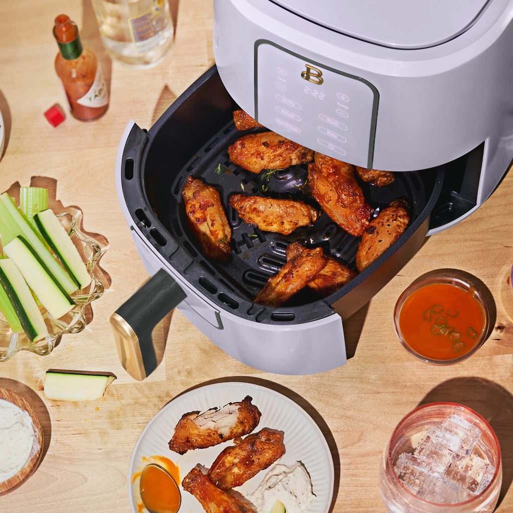Beautiful 3 Qt Air Fryer with TurboCrisp Technology, White Icing by Drew Barrymore Q37808