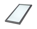 Velux FCM Curb Mounted Fixed Skylight - 22 x 34 Tempered Solar Single Pleated Blind Lovely Latte