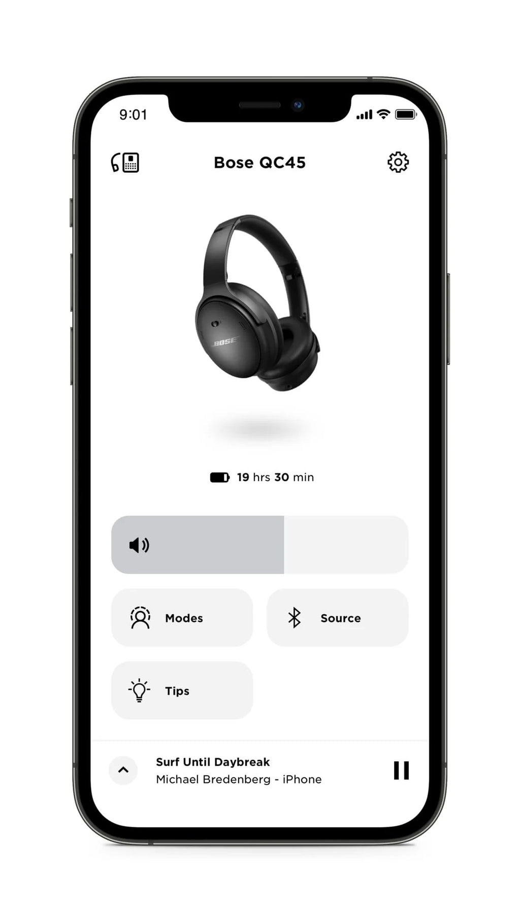 Bose QuietComfort 45 Wireless Noise Cancelling Over-Ear Headphones, Black C371203