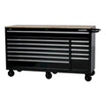 Husky 66 in. W 24 in. D 12-Drawer Heavy-Duty Mobile Workbench in Black - Megean