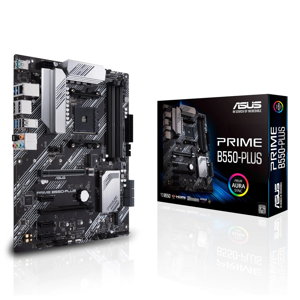 ASUS PRIME B550-PLUS AM4 AMD B550 SATA 6Gb/s USB 3.0 HDMI ATX AMD Motherboard