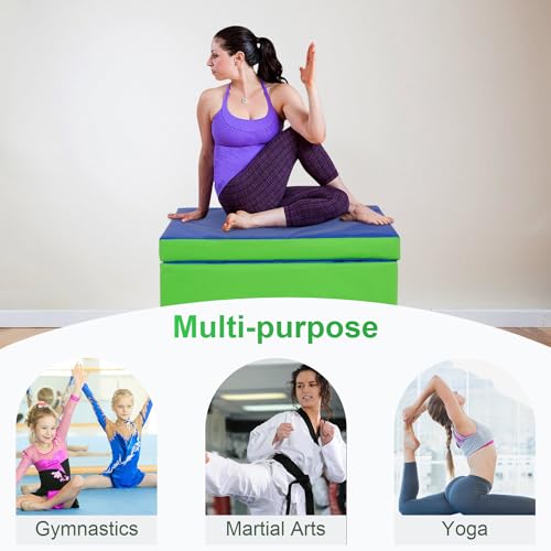 BestMassage Gymnastics Mat Folding Tumbling Mat with Handle G7001