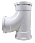 Multi-Fittings CORPORATION Trench Tough Plus 6 in. Gasket Sewer Straight SDR 35 PVC Tee Wye 043449