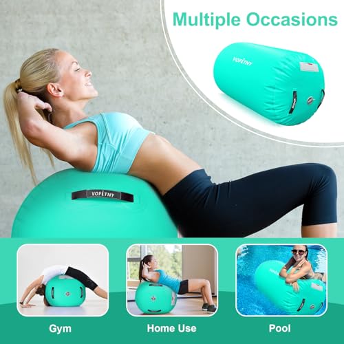 VOFiTNY Inflatable Gymnastics Air Track Tumbling Mat with Pump L674