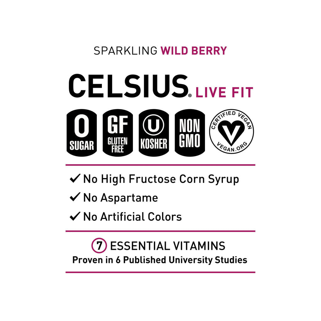 CELSIUS Sparkling Space Variety Pack, Functional Energy Drink, 12 fl oz, 12-Pack T823