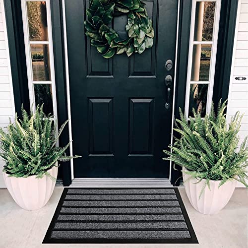 ubdyo Extra Durable Door Mat Non-Slip Outdoor Entrance 30" x 17" Bright Brown W5648